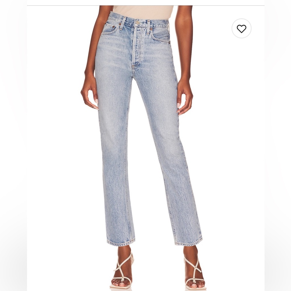 Agolde Riley High Rise Straight Crop